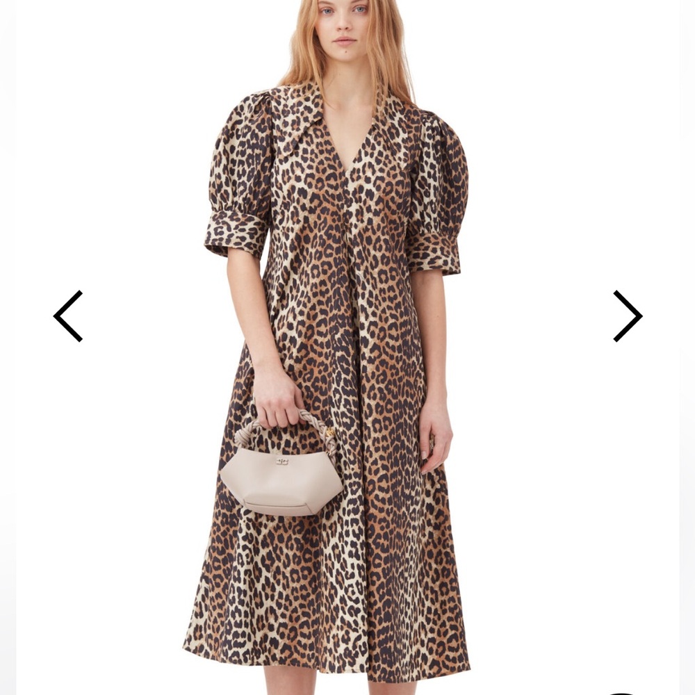 Leopard print Ganni dress